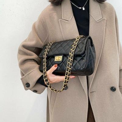 Girl's Black PU Leather Embroidered Shoulder Bag – Stylish & Durable