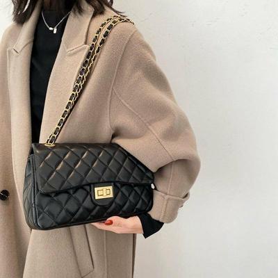 Girl's Black PU Leather Embroidered Shoulder Bag – Stylish & Durable